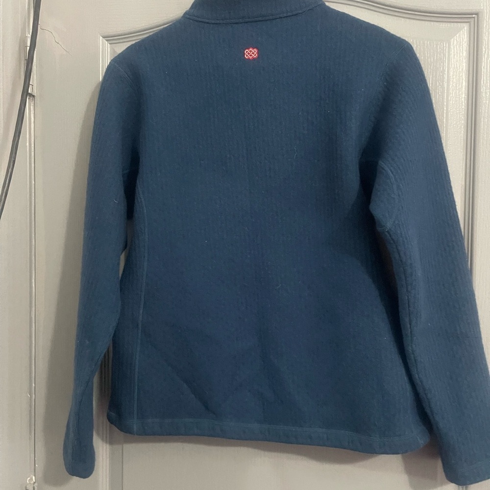 Women's Blue Jacket Sherpa Adventure M wool - Picture 2 of 8